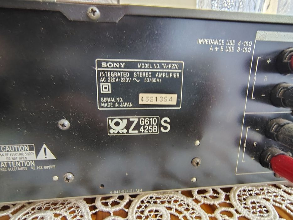 Wzmacniacz SonyTA F270
