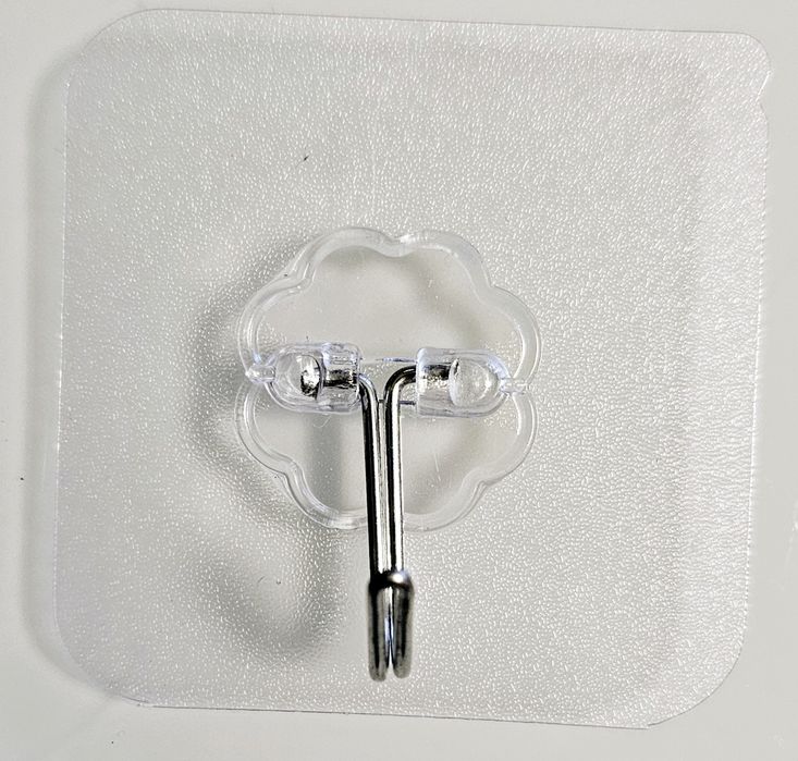 Nowe samoprzylepne plastikowe wieszaczki, 20 sztuk, 6cm x 6 cm