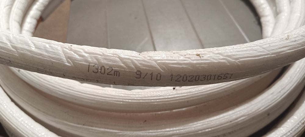 Tubo de cobre refrigeração revestido 3/8" 9,53mmx0.7 mm