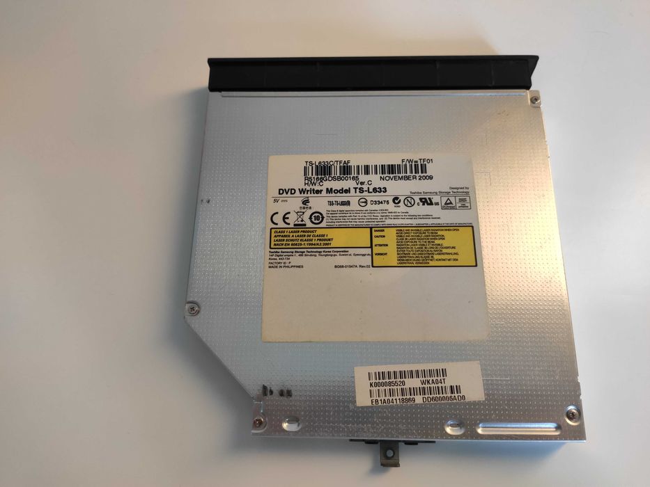 Drive/leitor/gravador de CD/DVD interno para computador portátil