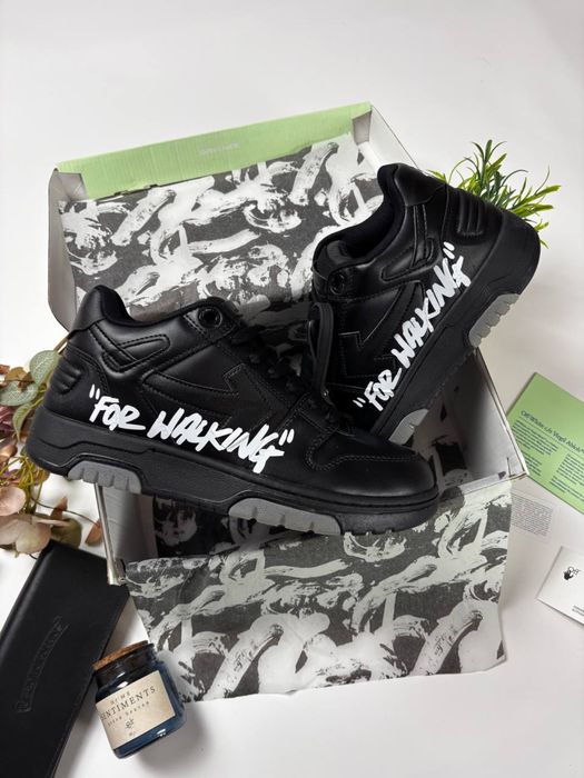 Кросівки Off-White Out of Office Black White For Walking