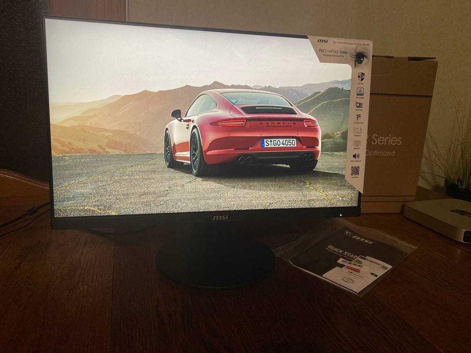 Монітор MSI 24 дюйми IPS якість + кольоропередача ідеал у Коробці