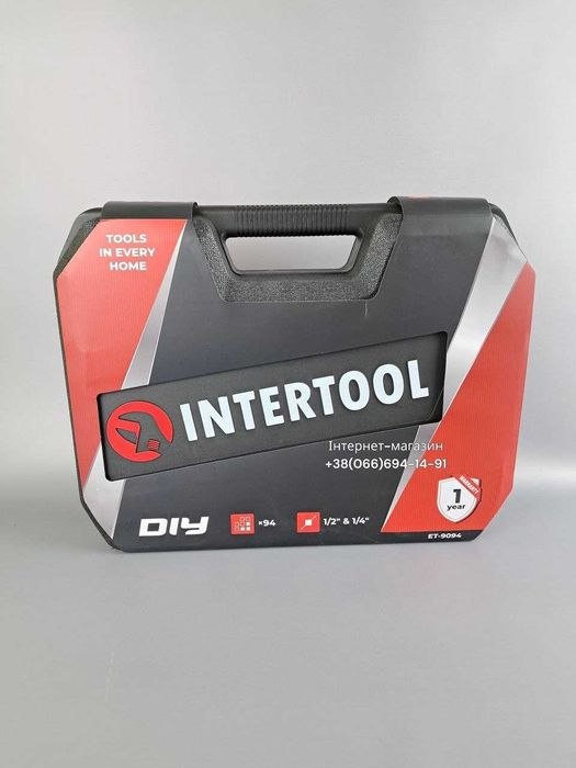 Набір інструментів 94 од INTERTOOL набір для ремонту автомобіля набір ключів набір головок