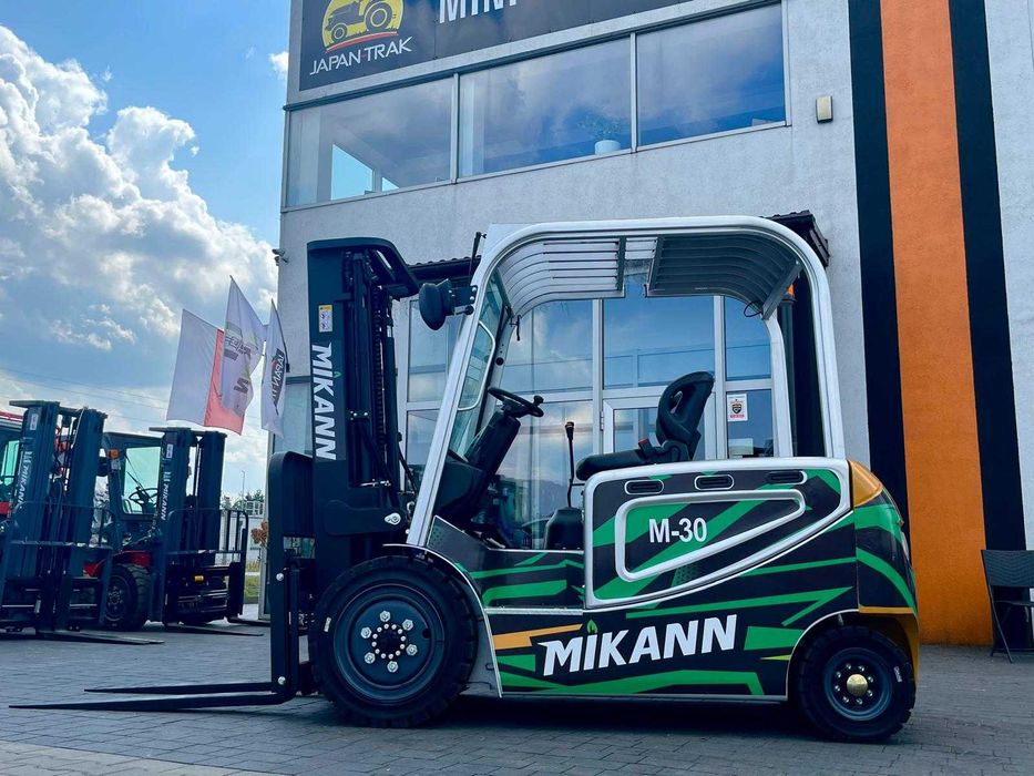 Wózek Widłowy Elektryczny 3T MIKANN, Maszt 4.5m,Triplex, Półkabina