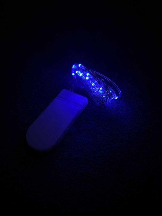 Гірлянда на батарейках 1 метр 10 LED різні кольори гирлянда герлянда