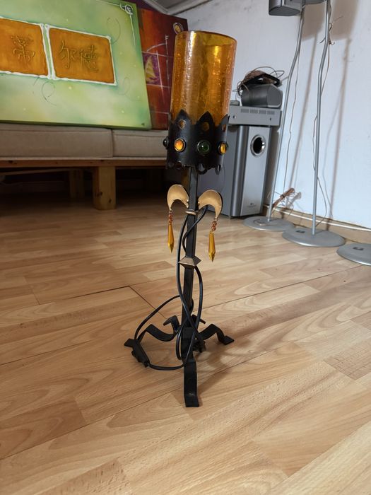 Candeeiro de mesa rustico