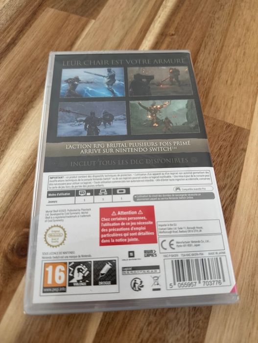 Nintendo switch Mortal Shell NOVO