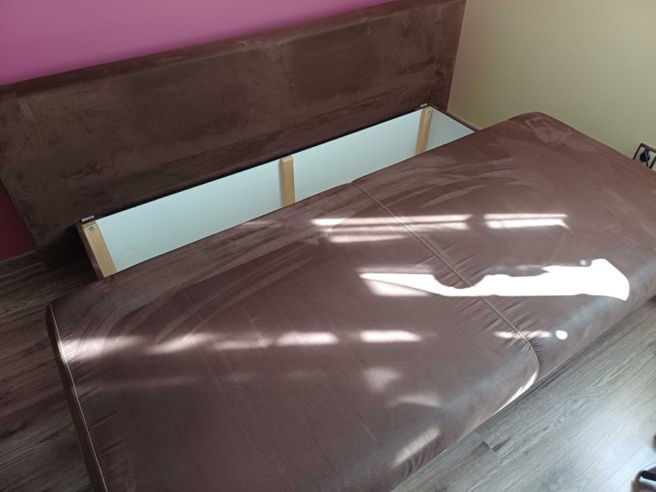 Sofa rozkladana brazowa