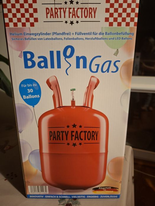 Butla z helem do balonów