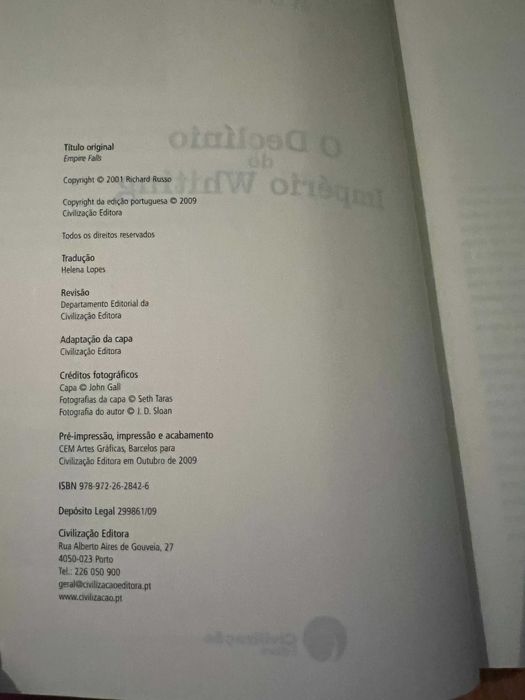 O Declínio do Império Whiting    RICHARD RUSSO