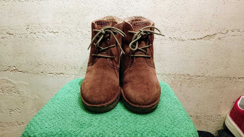 Ocieplane botki TOMMY HILFIGER GILL 1 r.40 skóra stan bardzo dobry