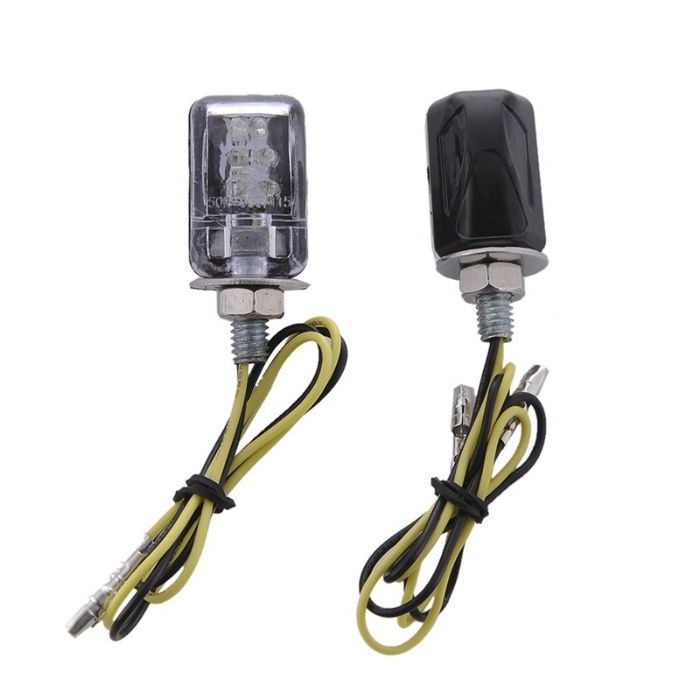 Piscas Led Mota pequenos Universais Laranja NOVOS Curtos e Longos
