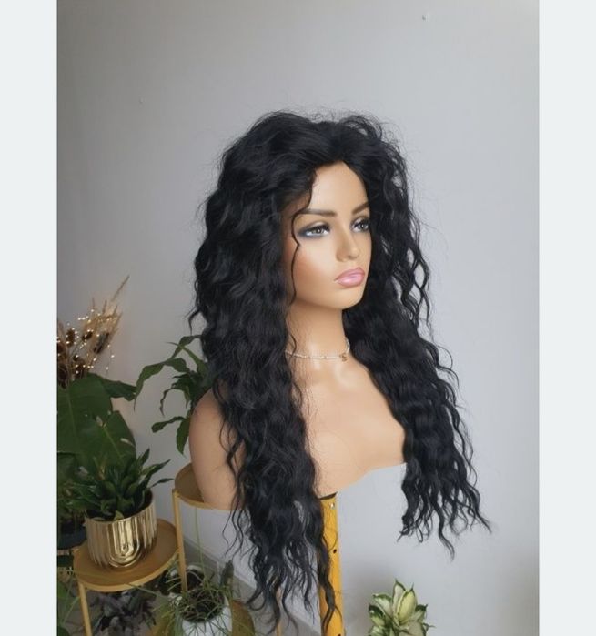 Peruka afroloki kolor czarny Shakira fale