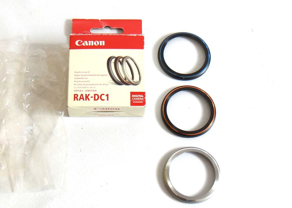 Kit completo de anéis estéticos para Canon G7 e G9