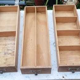 Gavetas vintage com divisórias