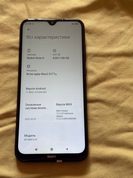 Xiaomi redmi note 8