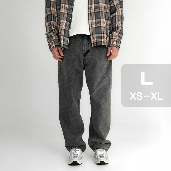 Джинси чоловічі baggy jeans, широкие джинсы мужские реп rap sk8 ск8 L