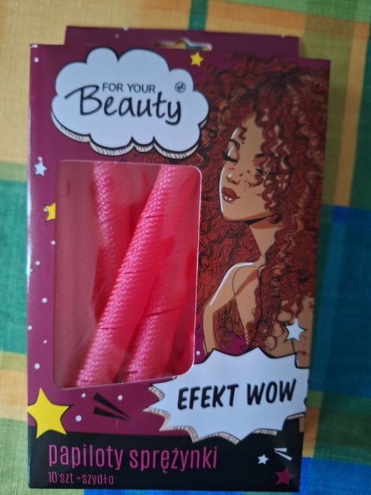 Papiloty sprężynki 10 szt. + szydło