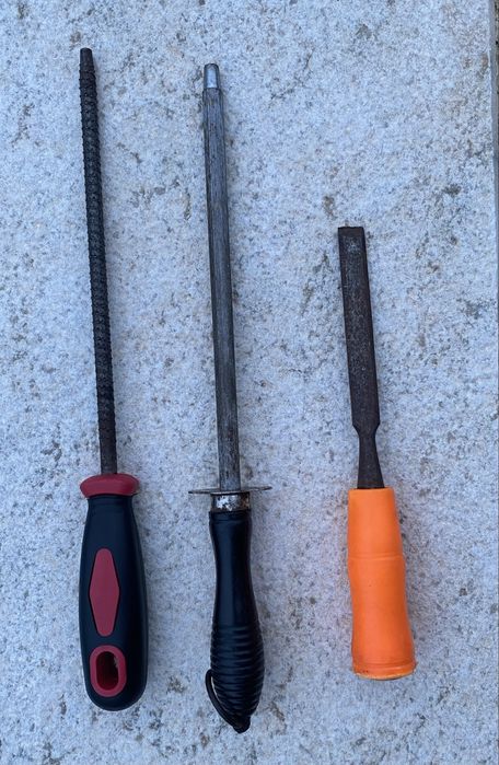 Conjunto de grosas e espátula