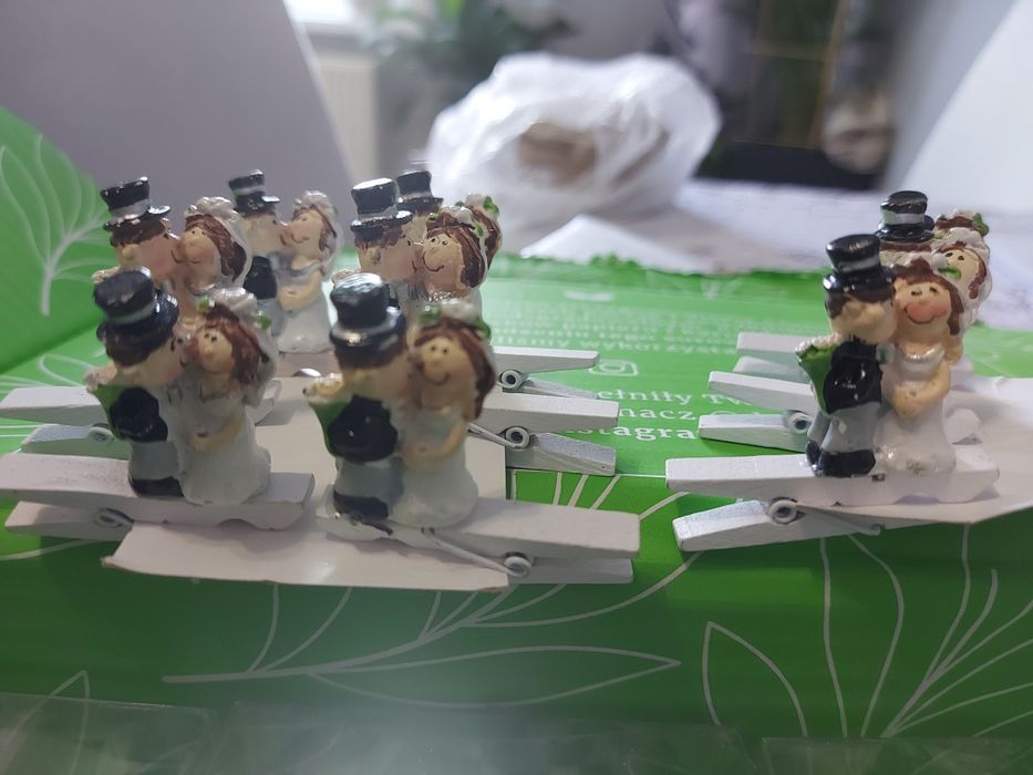 Spinacze para slubna