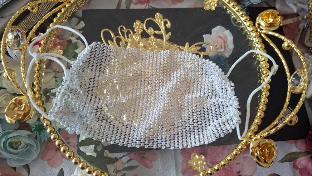 Maska na twarz maseczka diamenty diamentowa