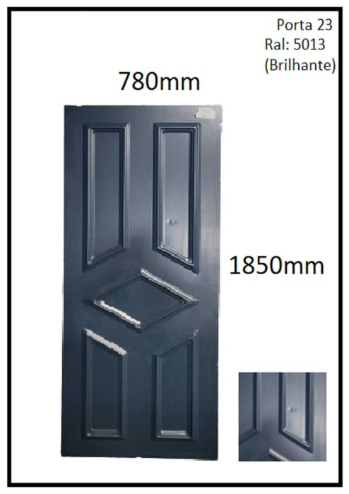 Painel de Porta Azul