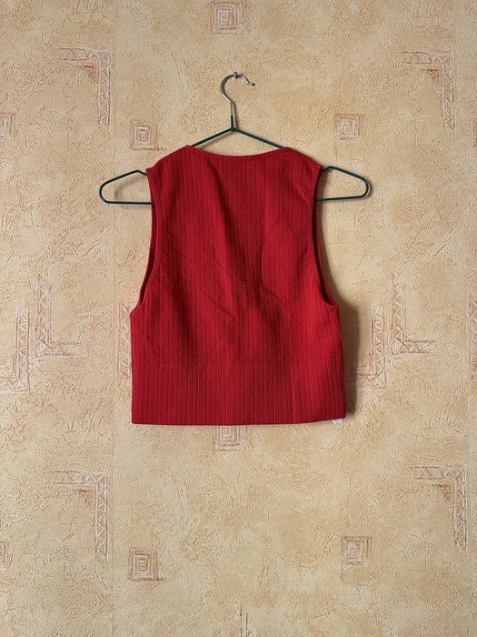Червоний топ Stradivarius, розмір M-L