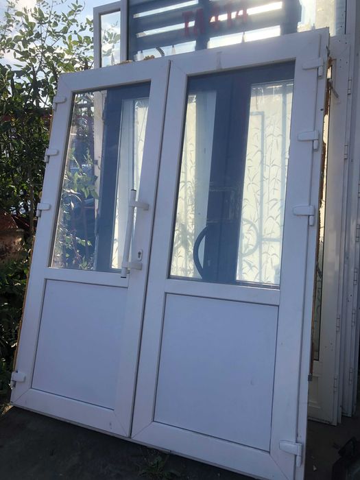 ДВЕРЬ двойная входная группа REHAU размер 2250 выс 1790 ширина