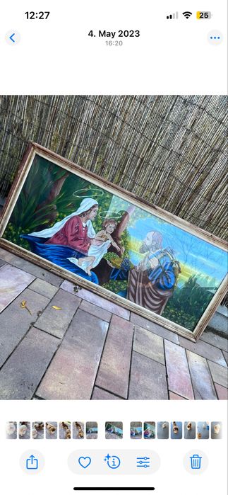 Obraz stary z PRL na sprzedaż zależy mi na szybkiej sprzedaży