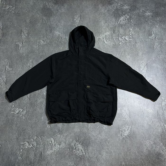 Чорна нейлонова вітровка анорак Carhartt XL розмір оригінал