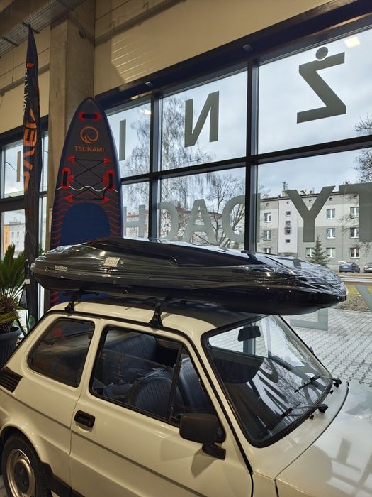 Boks Dachowy MontBlanc 450L Szybki Montaż Dwustronny