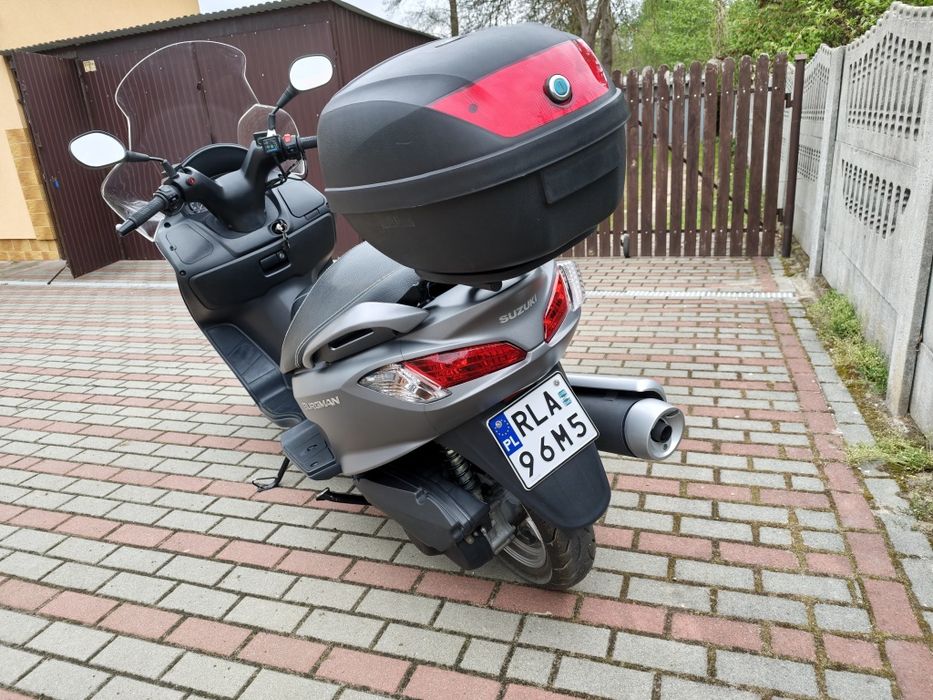 Suzuki Burgman 125 ABS 2015 kat. B • Grzane manetki • Super stan