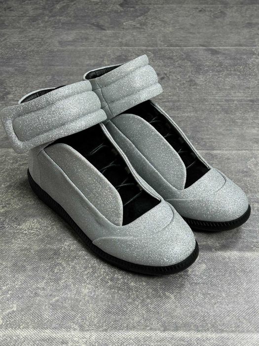 MAISON MARGIELA FUTURE metallic gray кеди сірі кросівки кеды кроссовки
