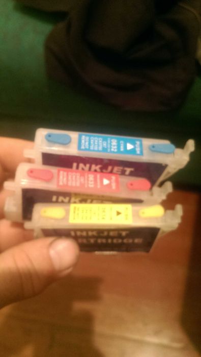 Картриджи пере заправляемые .  Чернила для них. Запчасти мфу сх3700