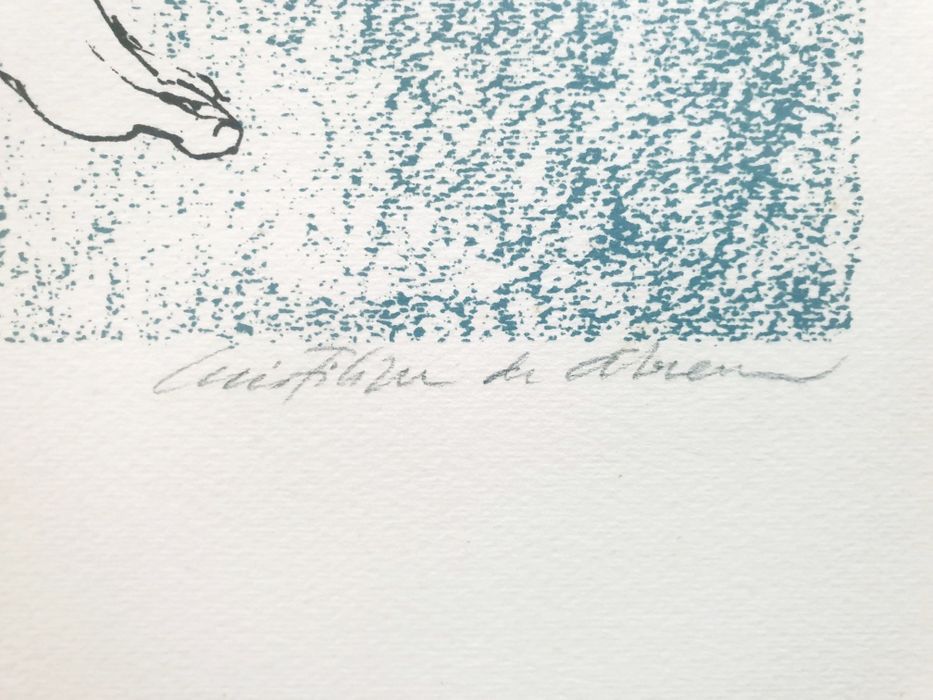 Luís Filipe Abreu: linda Serigrafia assinada, numerada e emoldurada