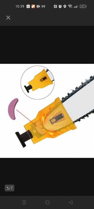 Ostrzałka osełka pilnik do łańcucha piły pilarki spalinowej