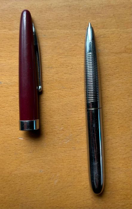 Vintage Pocket Bordeaux Vermelho Escuro Rollerball / Ballpoint Caneta