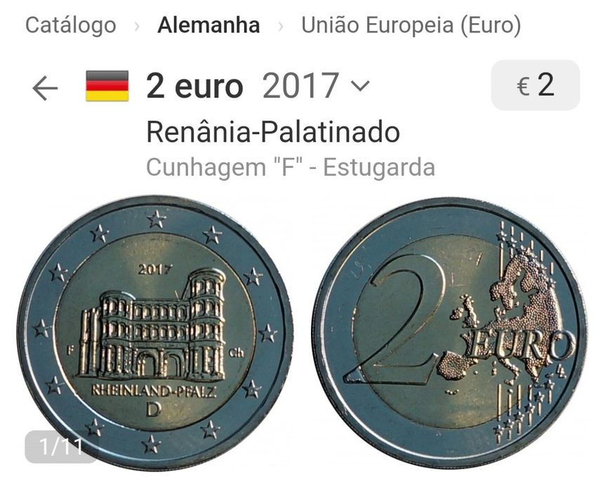 Moeda 2€, Alemanha 2017