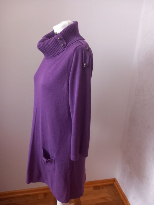 Fioletowy golf -tunika