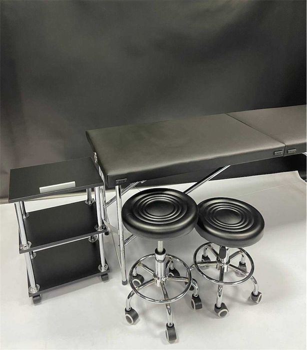 РОЗПРОДАЖ‼️Набір №25: кушетка чемодан+етажерка для косметолога+стілець