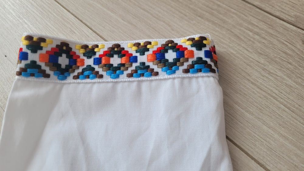 Nowa biała koszula bluzka haftowana boho folk S missquied next