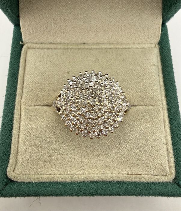 Złoty pierścionek z diamentami 1,00ct