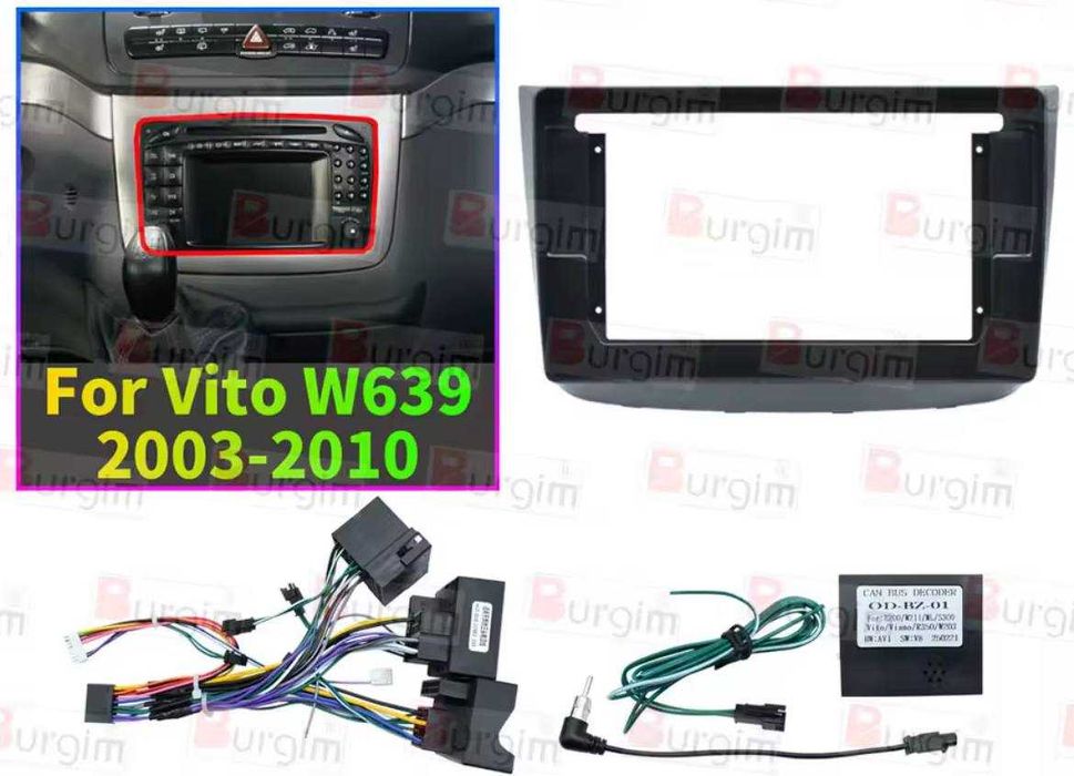 Nowe Radio/Nawigacja ANDROID Mercedes Vito (2+32/4+64gb)