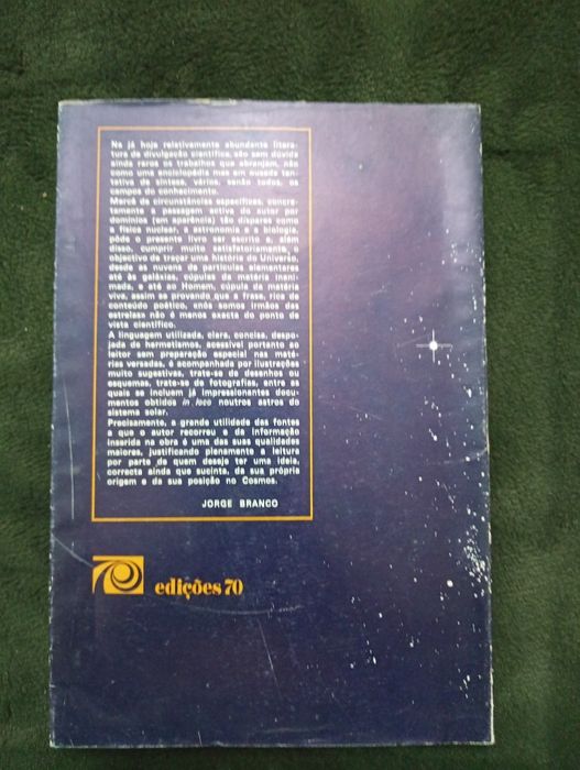 A Arquitectura do Universo	Dos astros, da vida, dos homens- R Jastrow