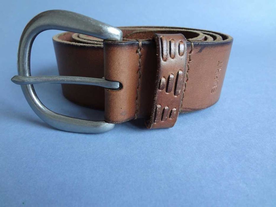 Pasek Esprit 100% skóra brązowy S jak NOWY!