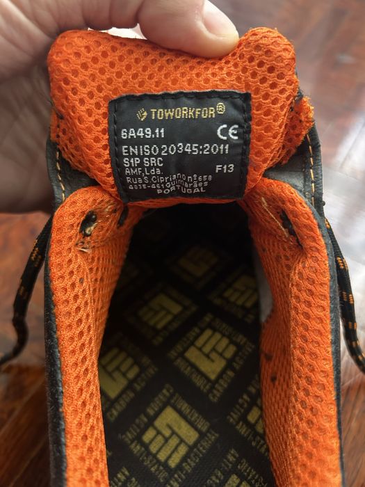 Sapato de trabalho com biqueira reforçada 43