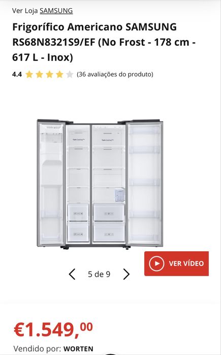 Frigorífico Americano SAMSUNG-No Frost