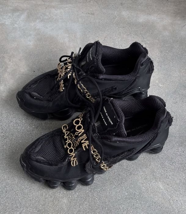 COMME des GARCONS × NIKE SHOX Black 25.5 comme des garcons nike shox - купить товары моды и стиля - Цена на