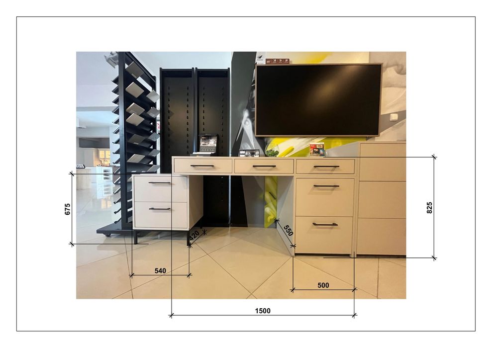 Biurko komplet mebli premium nowe