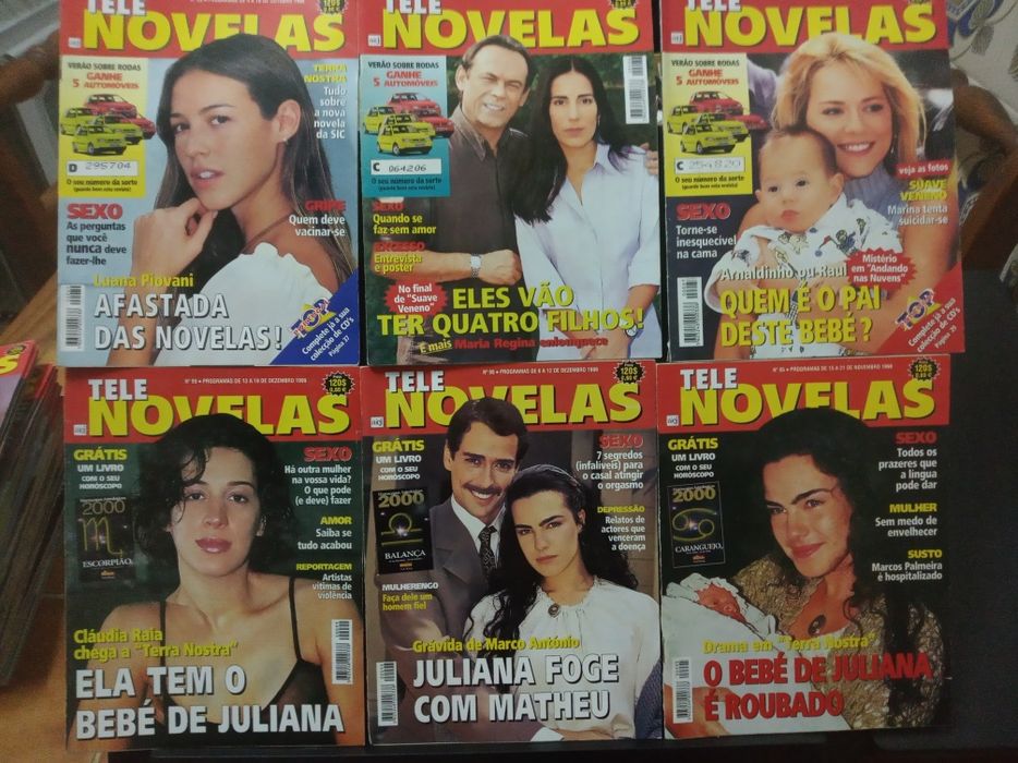 Lote de 48 revistas TELE NOVELAS
